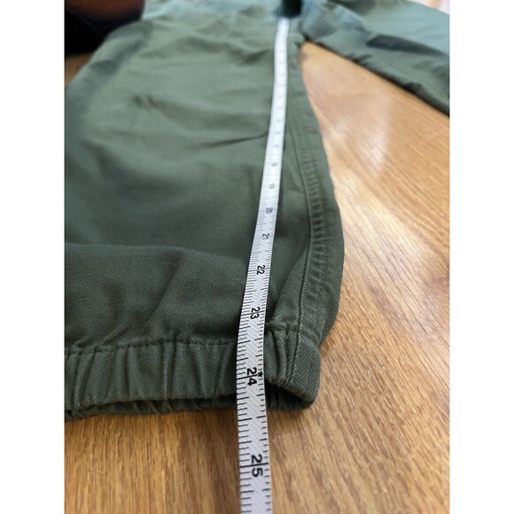 J Crew Factory Olive Green Elastic Draw String Waist Joggers Size 2 - Picture 6 of 7